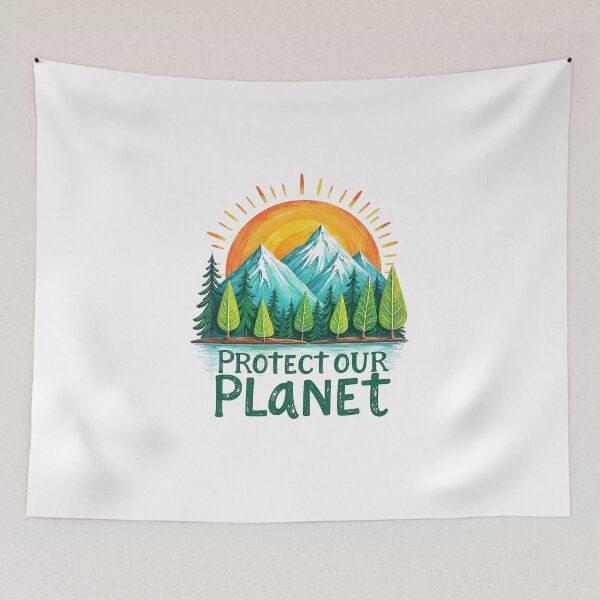 Item preview, Protect Our Planet – Eco Friendly Earth Awareness T-Shirt designed and sold by Design-Pro-21.