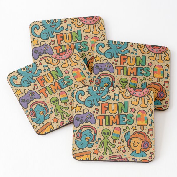 Item preview, Cute Doodle Pattern – Fun Times Art designed and sold by LiLeDesigns.