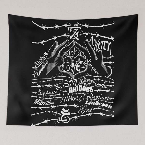Item preview, Love transcends borders: Unique design with "Love" in many languages designed and sold by YunusKelebek911.