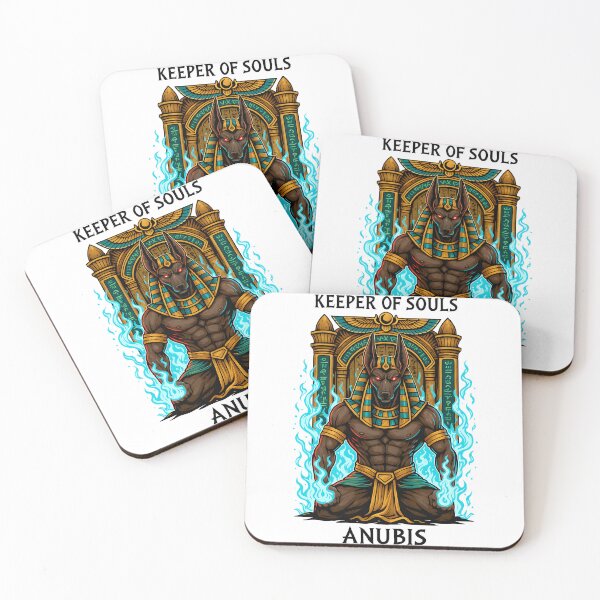Item preview, Anubis Keeper of Souls Egyptian God Illustration designed and sold by NeonPantheon.
