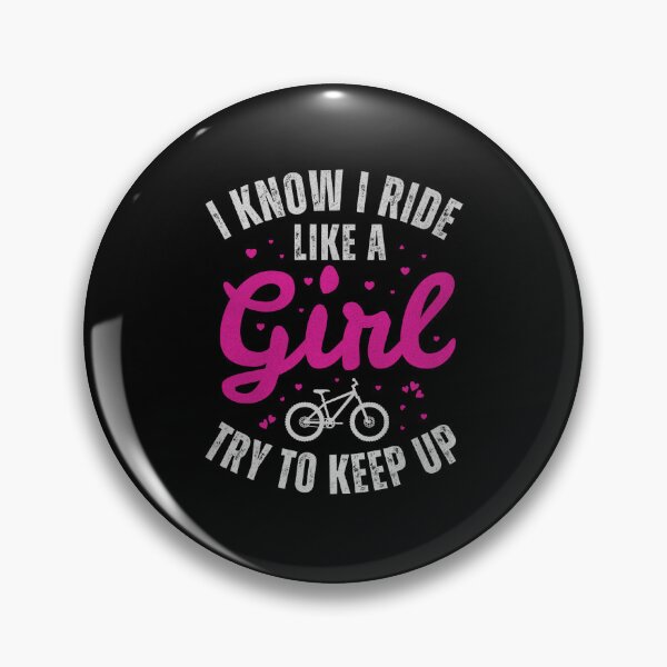 Item preview, I Ride Like A Girl Try To Keep Up - Funny MTB Quote - Girl Mountain Bike | Strava Motivation | Empowering Women's Mountain Bike Design | Sassy Cycling Gifts for Her designed and sold by BMLprint ⭐⭐⭐⭐⭐.