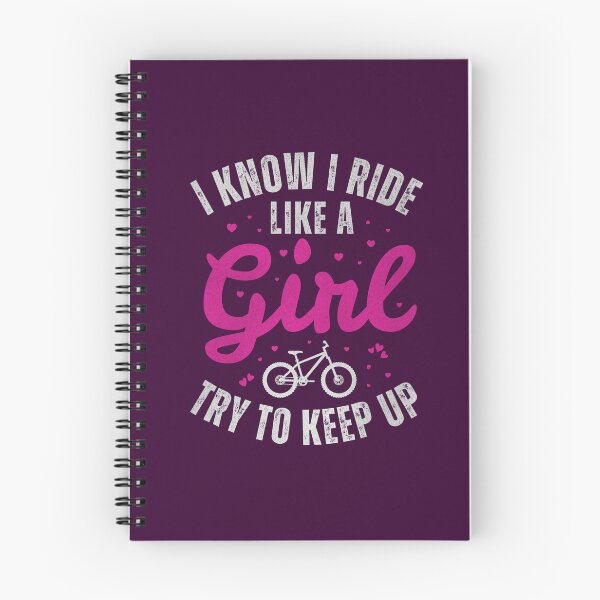 Item preview, I Ride Like A Girl Try To Keep Up - Funny MTB Quote - Girl Mountain Bike | Strava Motivation | Empowering Women's Mountain Bike Design | Sassy Cycling Gifts for Her designed and sold by BMLprint ⭐⭐⭐⭐⭐.