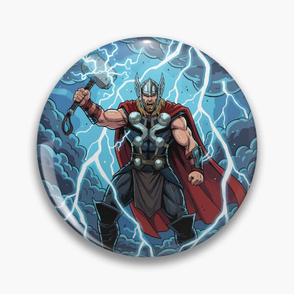Item preview, Thor God of Thunder Mjolnir Comic Book Art designed and sold by NeonPantheon.