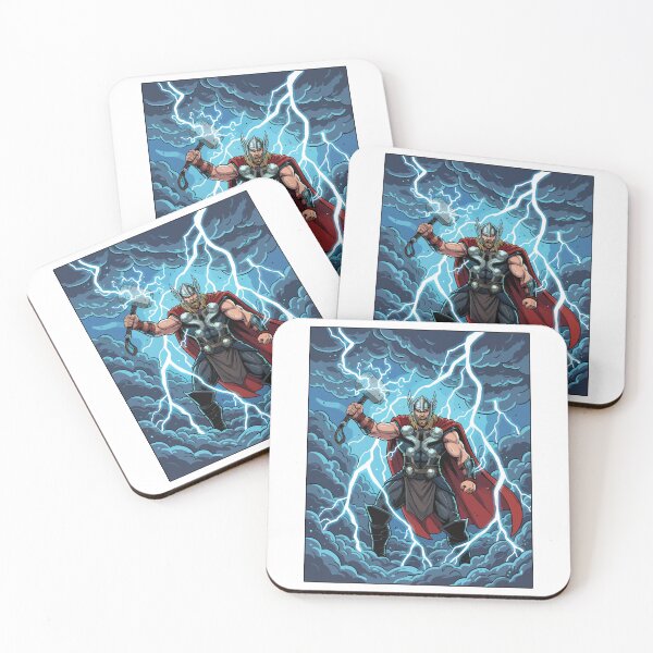 Item preview, Thor God of Thunder Mjolnir Comic Book Art designed and sold by NeonPantheon.
