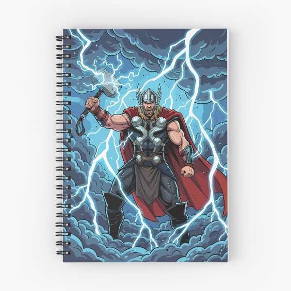 Item preview, Thor God of Thunder Mjolnir Comic Book Art designed and sold by NeonPantheon.