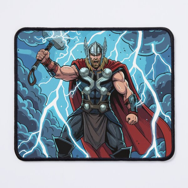 Item preview, Thor God of Thunder Mjolnir Comic Book Art designed and sold by NeonPantheon.