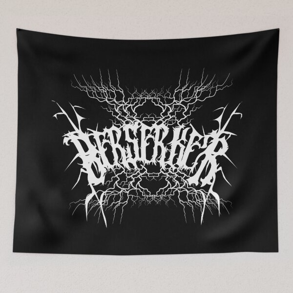 Item preview, BERSERKER – Lightning Power Streetwear Design | Rock x Fitness Aesthetic - White Design designed and sold by Gary-Shop.