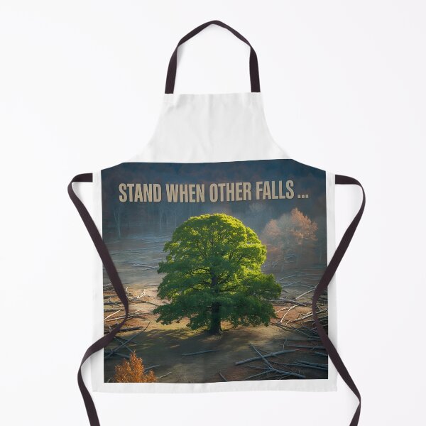 Item preview, Stand when other falls autumn theme - strong feeling encouraging painting designed and sold by denakh.