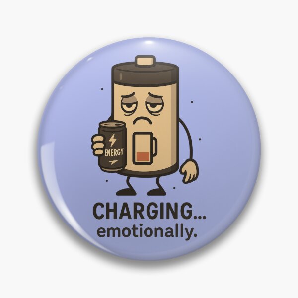 Item preview, Tired Battery – Funny Coffee Charging Design designed and sold by LiLeDesigns.