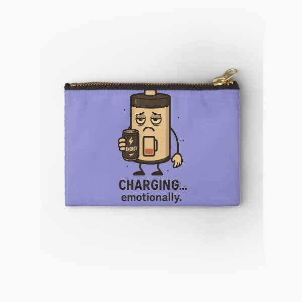 Item preview, Tired Battery – Funny Coffee Charging Design designed and sold by LiLeDesigns.