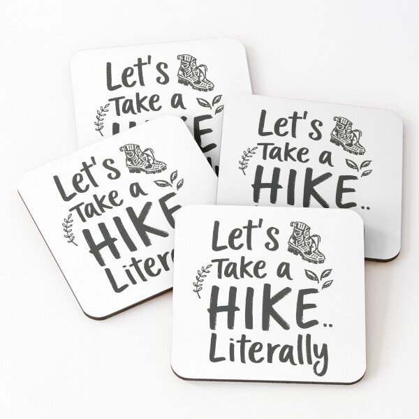 Item preview, Let’s Take a Hike Literally Playful Hiking colorful designed and sold by Classy-Artist.