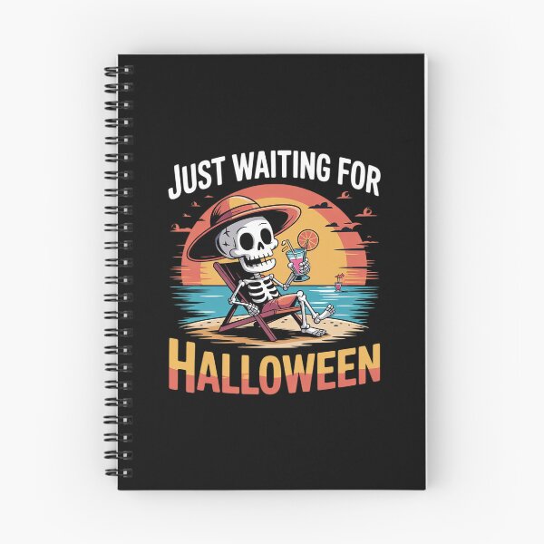 Item preview, Just Waiting for Halloween Skeleton Spooky Summerween 5  designed and sold by ClassicAnthony.