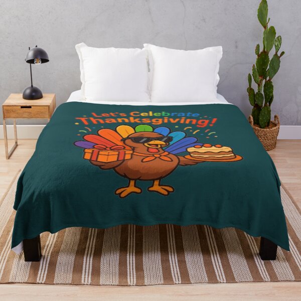 Item preview, Let’s Celebrate Thanksgiving – Fun Turkey Party Design designed and sold by annenambiro.