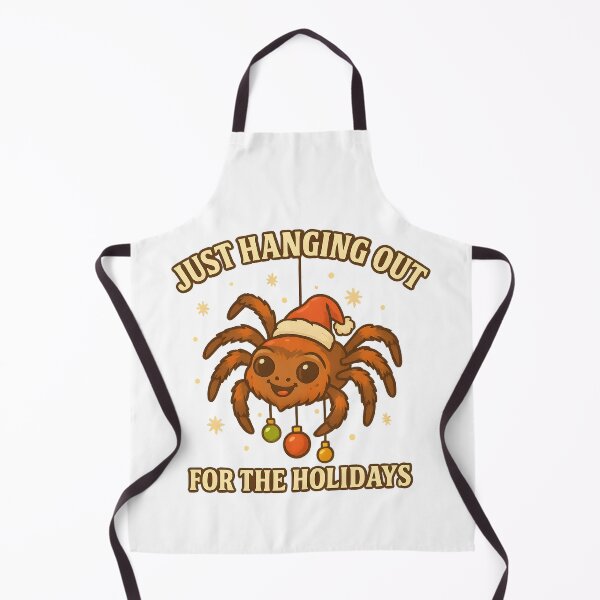 Item preview, Just Hanging Out for the Holidays – Funny Spider Christmas Design designed and sold by SVALANART.