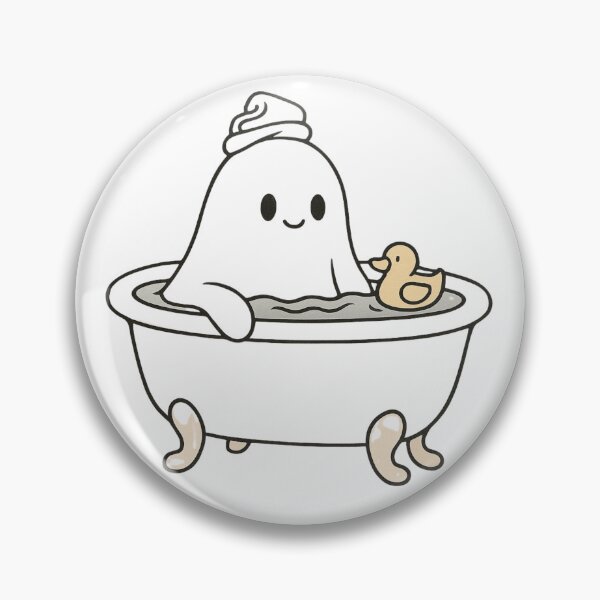 Artikelvorschau, Ghost Bath Time – Cute Relaxing Design entworfen und verkauft von LiLeDesigns.