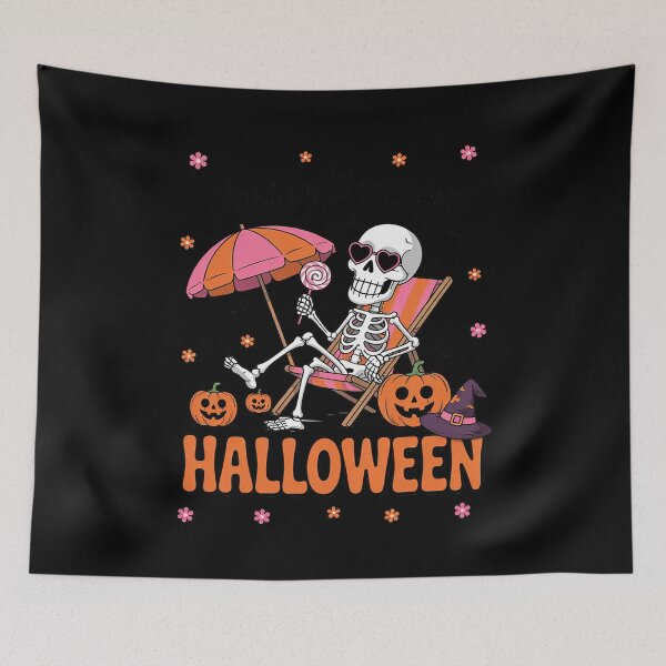 Item preview, Just Waiting for Halloween Skeleton Spooky Summerween 15  designed and sold by ClassicAnthony.