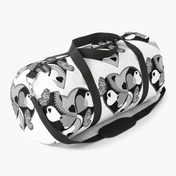 Item preview, Hearts - Black, Grey, White (Monochrome) Hearts and Butterflies - Love  designed and sold by ABG Inspirational Art.