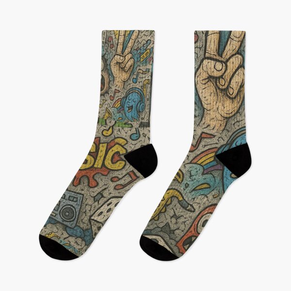 Item preview, Graffiti Music Art – Cartoon Street Style designed and sold by LiLeDesigns.