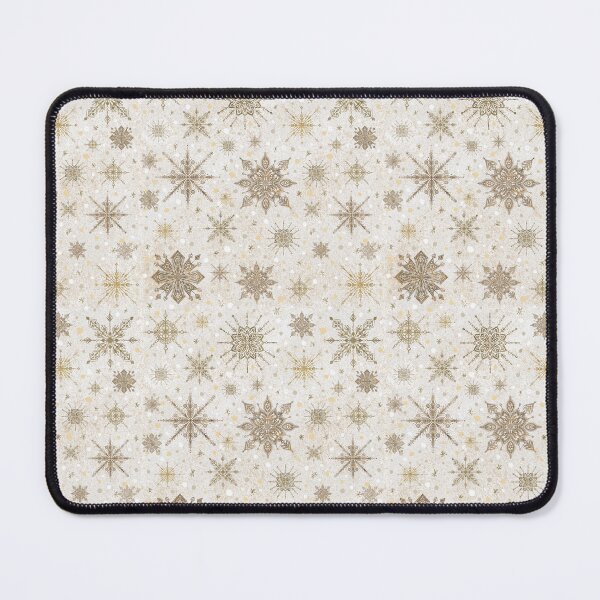 Item preview, Snowflakes beige / gold hand-painted seamless design designed and sold by MimiKoo.