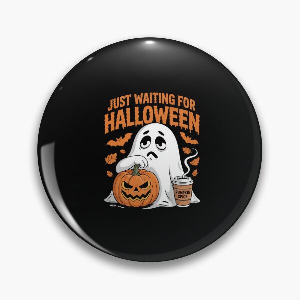 Item preview, Just Waiting For Halloween Ghost Spooky Summer Vacation  designed and sold by ClassicAnthony.