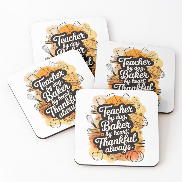 Item preview, Teacher by Day Baker by Heart Thankful Always – Thanksgiving designed and sold by PeteLawliiet.