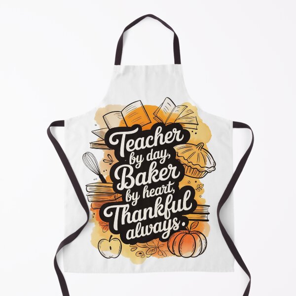 Item preview, Teacher by Day Baker by Heart Thankful Always – Thanksgiving designed and sold by PeteLawliiet.