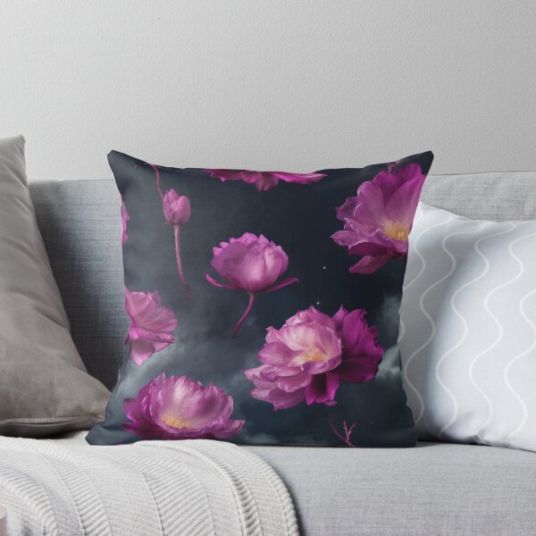 Item preview, Lush, Magenta Flowers Drift Through a Stormy, Twilight Sky designed and sold by KilianSzmid.