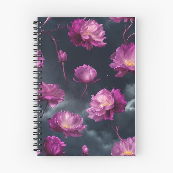 Item preview, Lush, Magenta Flowers Drift Through a Stormy, Twilight Sky designed and sold by KilianSzmid.