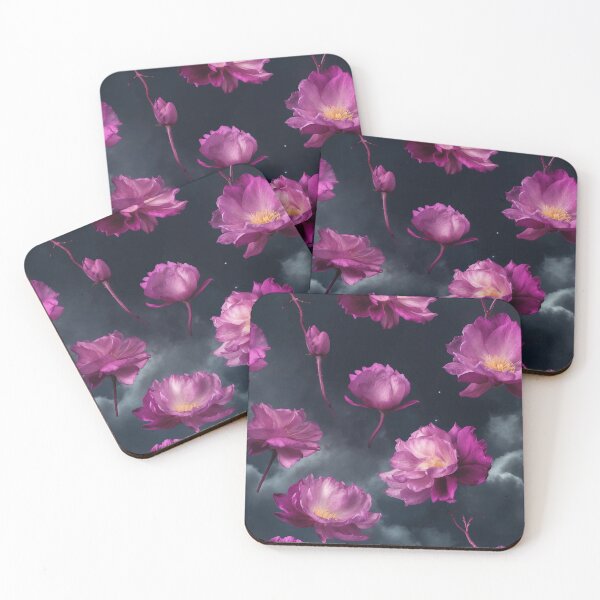 Item preview, Lush, Magenta Flowers Drift Through a Stormy, Twilight Sky designed and sold by KilianSzmid.