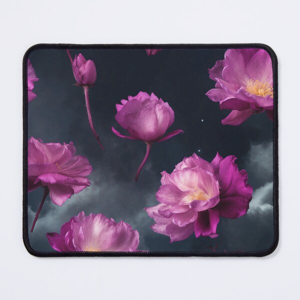 Item preview, Lush, Magenta Flowers Drift Through a Stormy, Twilight Sky designed and sold by KilianSzmid.