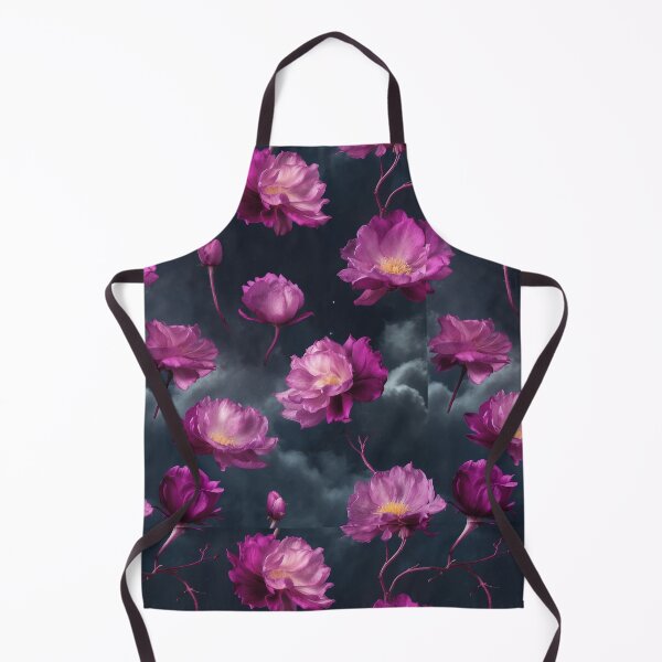 Item preview, Lush, Magenta Flowers Drift Through a Stormy, Twilight Sky designed and sold by KilianSzmid.