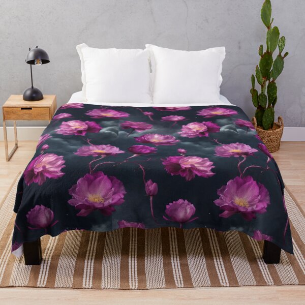 Item preview, Lush, Magenta Flowers Drift Through a Stormy, Twilight Sky designed and sold by KilianSzmid.