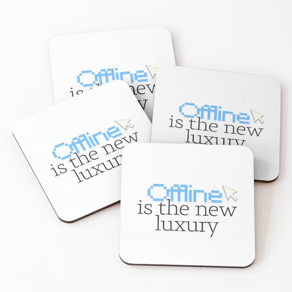 Item preview, Offline is the New Luxury – Digital Detox Minimalist Design designed and sold by Ariadna-Impact.