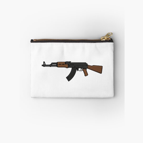 Item preview, AK-47 Cartoon Illustration – Minimalist Military Rifle Design Sticker designed and sold by LowDownGraphics.