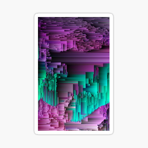 Item preview, Right About Now - Abstract Glitchy Pixel Art designed and sold by Jennifer Walsh Design.