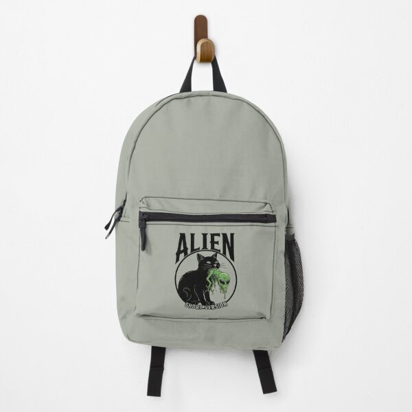 Item preview, Black Cat eating Alien designed and sold by AwesomeBeyondLimits.