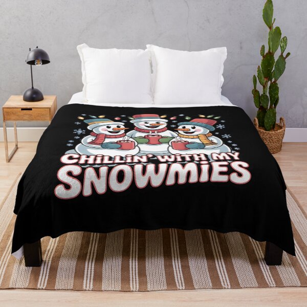 Item preview, Merry and Bright Snowmen | Holiday Friends Winter Design designed and sold by CalmDownZone ⭐️⭐️⭐️⭐️⭐️.