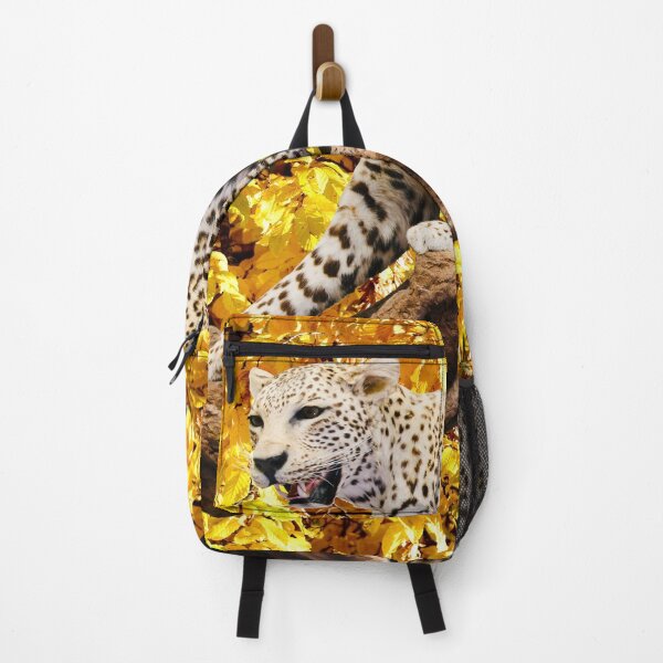 Item preview, Jaguar in autumn light – majesty in a sea of leaves / Swiss Artwork Photography designed and sold by Raphael Wolf.