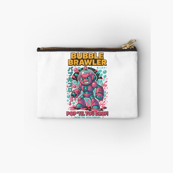 Item preview, Bubble Brawler – Pop ’Til You Drop! | Retro Mecha Bubblegum Robot Design designed and sold by Snackwear Apparel.