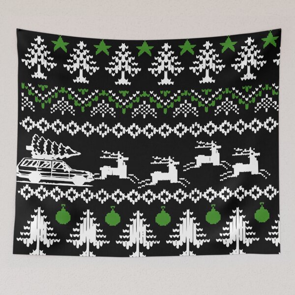 Item preview, National Lampoon White and Green Isle Deer Ugly Christmas Sweater designed and sold by National Lampoon Official Merch.