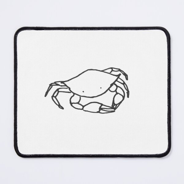 Item preview, badly drawn crab designed and sold by hanakinart.