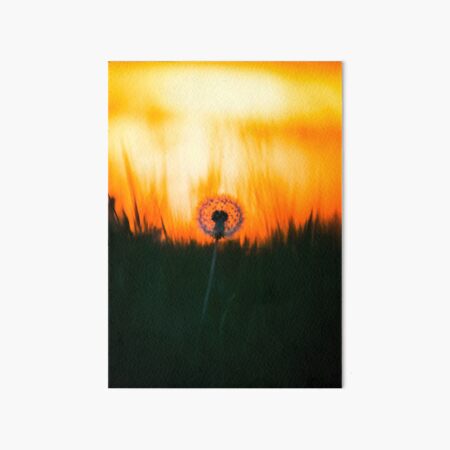 Dandelion Sunset 01 Art Board Print