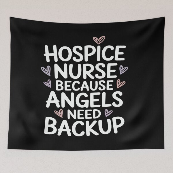 Item preview, Hospice Nurse Because Angels Need Backup designed and sold by FreshVibe Prints.