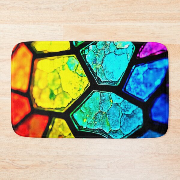 Item preview, Cracked Rainbow Stained Glass Art designed and sold by Health And Fitness Posts e-Store.