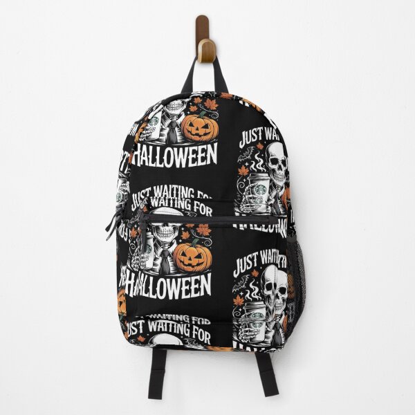 Item preview, Just Waiting For Halloween Skeleton Coffee Jack Or Lantern designed and sold by ClassicAnthony.