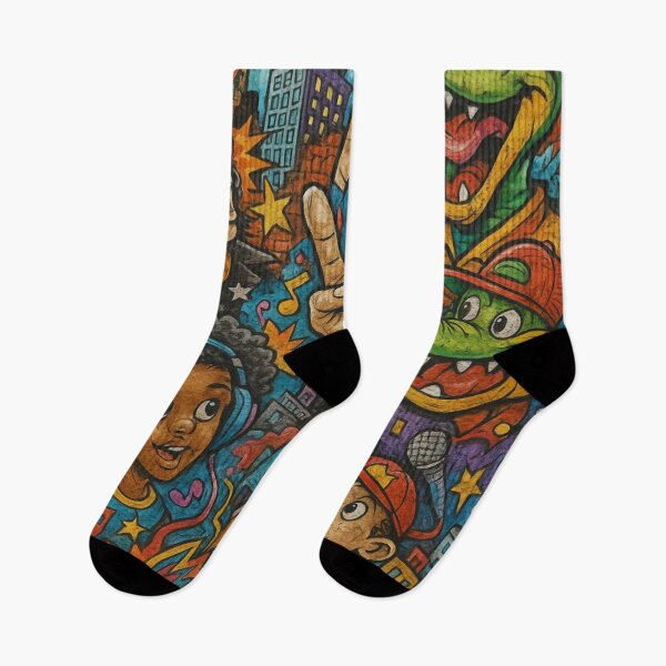 Item preview, Graffiti Music Art – Urban Cartoon Style designed and sold by LiLeDesigns.