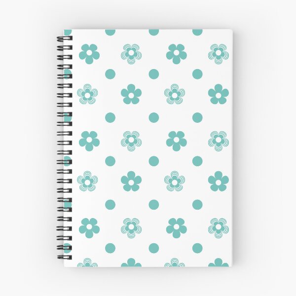 Item preview, Teal Dots & Flowers designed and sold by SaintlyScrbblz.