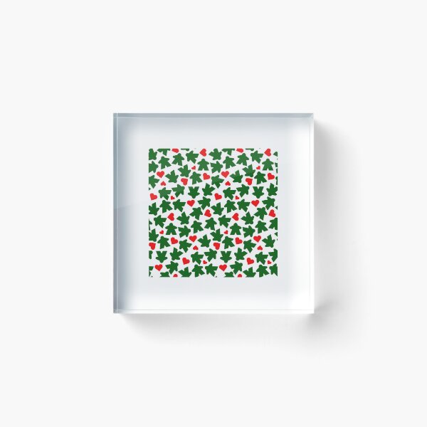 Item preview, Board Game Meeples | Christmas Colors designed and sold by Zab Butler Design.