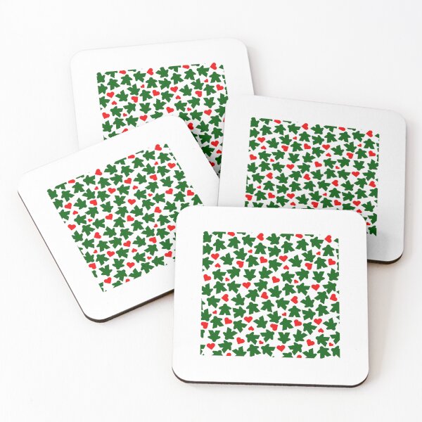 Item preview, Board Game Meeples | Christmas Colors designed and sold by Zab Butler Design.