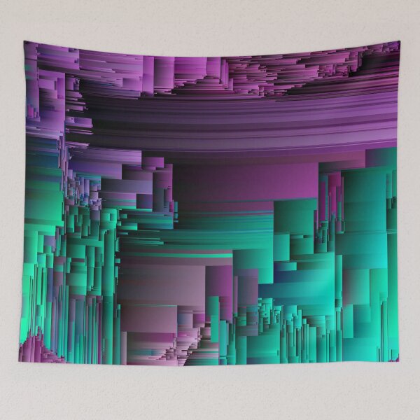 Item preview, Right About Now - Abstract Glitchy Pixel Art designed and sold by Jennifer Walsh Design.